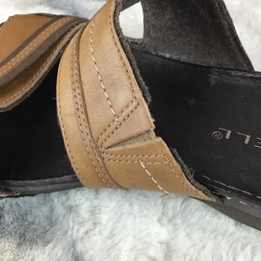 Merrell Brown Leather Slide Sandals Size‎ 7